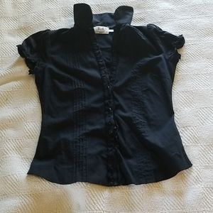 Juicy Couture Black Button Down Blouse